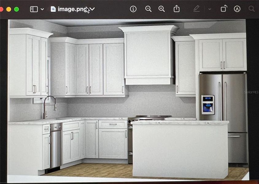 Kitchen rendering