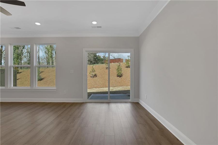 Spacious, unfurnished interior of a new home in Villas at Dawsonville Townhomes, Dawsonville (Image 35). Spacious, unfurnished interior of a new home in Villas at Dawsonville Townhomes, Dawsonville (Image 35).