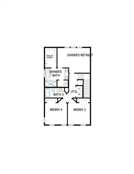 2D floor plan layout of this home in Celesta, Scottdale, GA (Image 3).