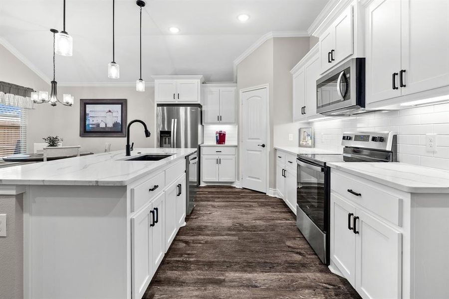 Furnished interior view inside a new home in , Greenville (Image 9).