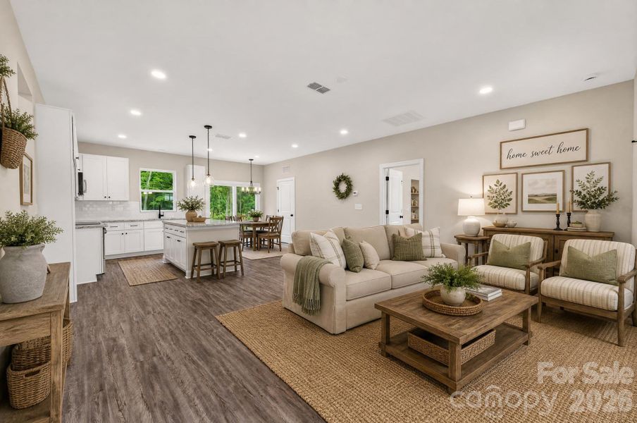 Furnished interior view inside a new home in , Kings Mountain (Image 8).