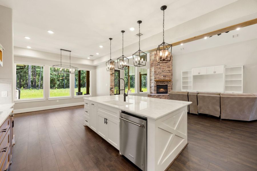 Furnished interior view inside a new home in , New Waverly (Image 10).