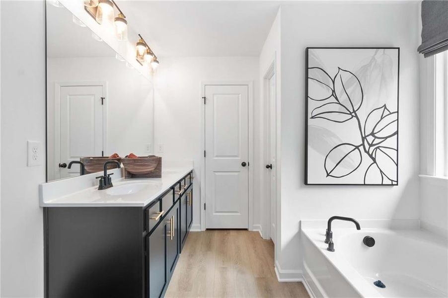 Furnished interior view inside a new home in Creekside, Dawsonville (Image 39). Furnished interior view inside a new home in Creekside, Dawsonville (Image 39).