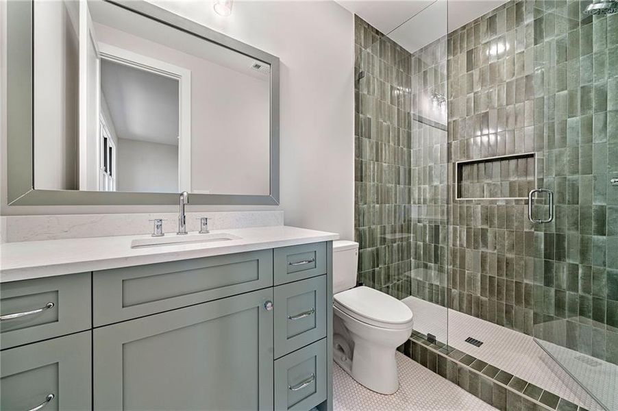 Furnished interior view inside a new home in , Alpharetta (Image 16).