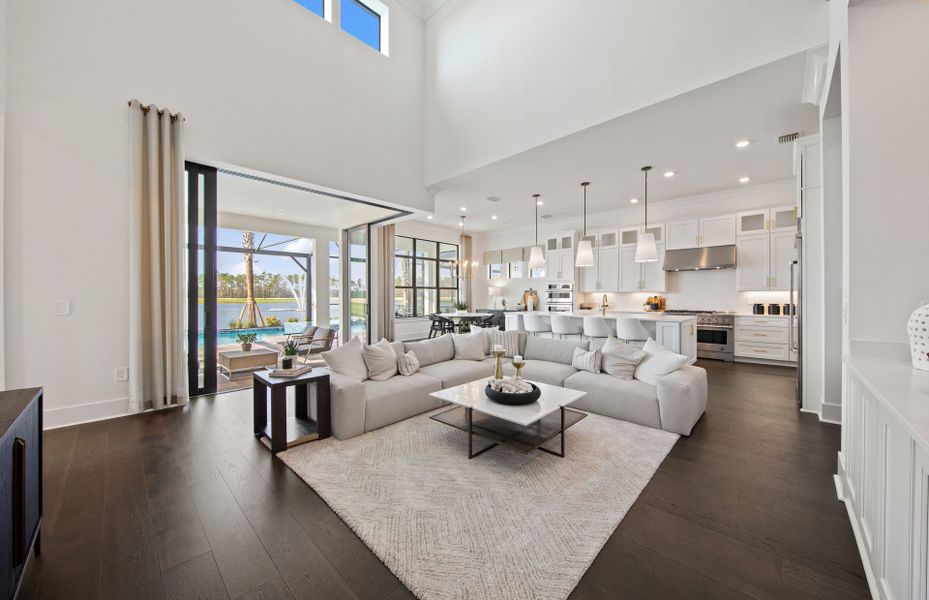 Representative furnished interior of a home built from the Sanibel by DiVosta in Orchid Isles, Palm Beach Gardens (Image 18).