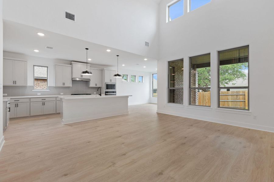 Open concept floorplan