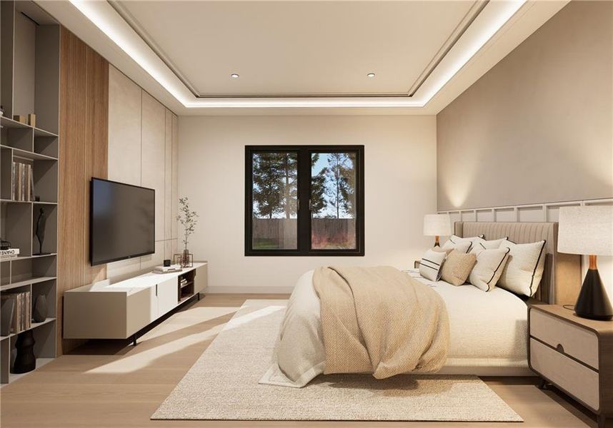 Furnished interior view inside a new home in , Fairburn (Image 13).