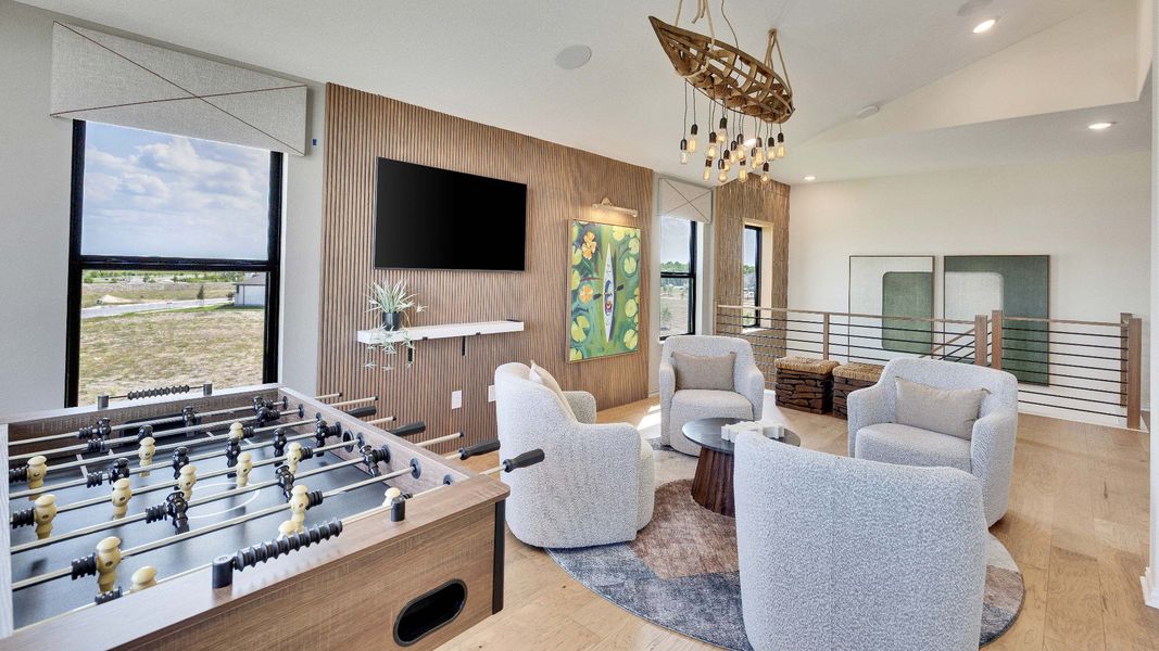 Representative furnished interior of a home built from the Elm by DRB Homes in Anthem, Kyle (Image 15).