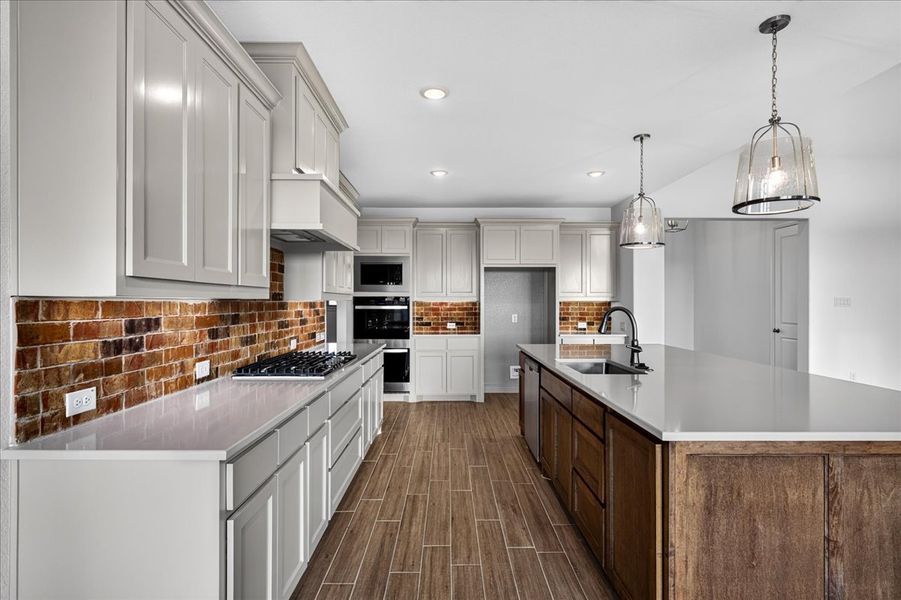 Doug Parr Homes | Kitchen View with Upgraded Finishes