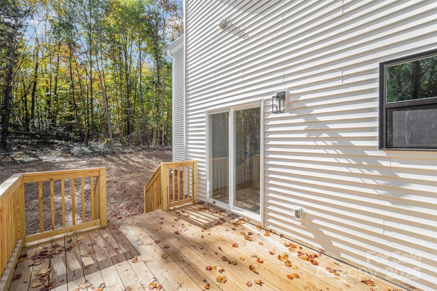 Exterior details and patio area of a home in , Conover (Image 3).