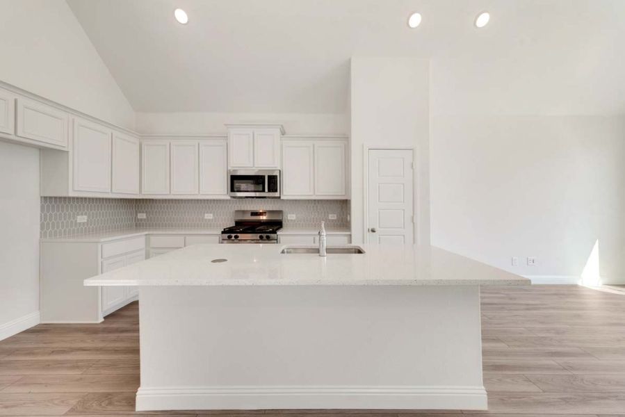 Representative furnished interior of a home built from the Wisteria by Pacesetter Homes in Elevon, Lavon (Image 9).