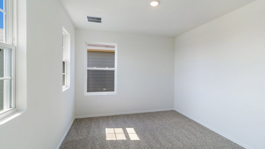 Representative unfurnished interior of a home built from the The Periwinkle by D.R. Horton in Marigold, Kyle (Image 12). Representative unfurnished interior of a home built from the The Periwinkle by D.R. Horton in Marigold, Kyle (Image 12).