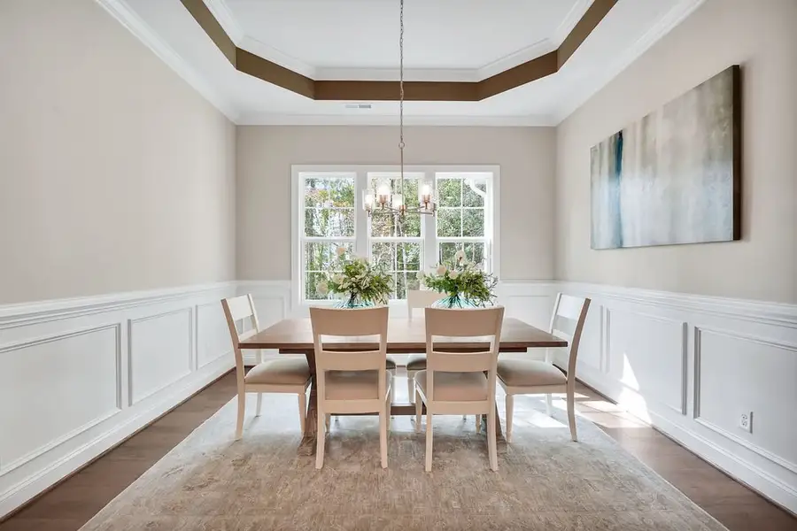 Furnished interior view inside a new home in The Bluffs On the Cape Fear, Leland (Image 10).