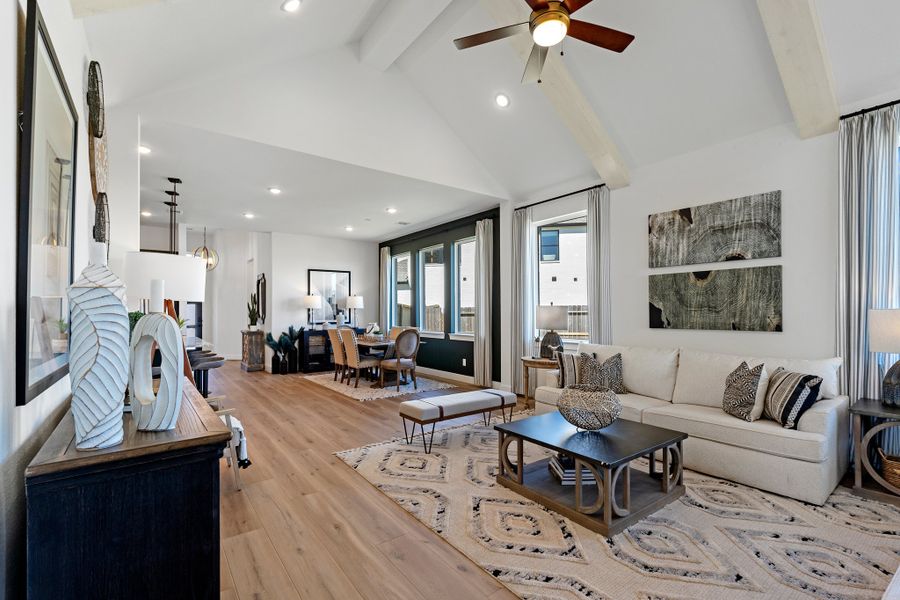 Furnished interior view inside a new home in Sienna, Missouri City (Image 5). Furnished interior view inside a new home in Sienna, Missouri City (Image 5).