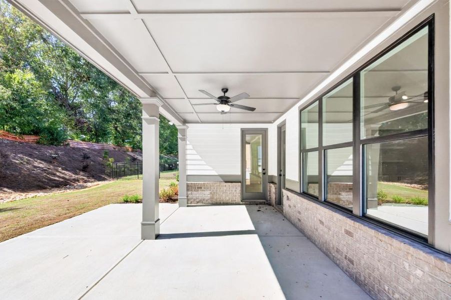 Exterior details and patio area of a home in Livingstone Park, Kennesaw (Image 32).
