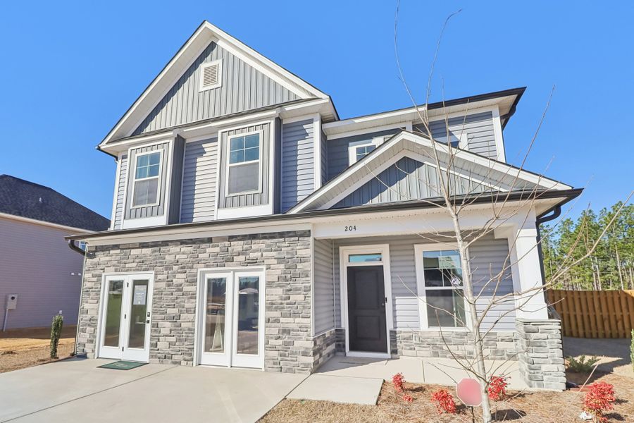 Representative exterior photo of a completed home built from the Makenzie II by Great Southern Homes in Peachtree Hills, Lexington, SC (Image 31).