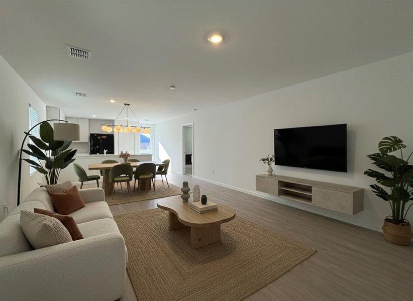 Furnished interior view inside a new home in , Forney (Image 18). Furnished interior view inside a new home in , Forney (Image 18).