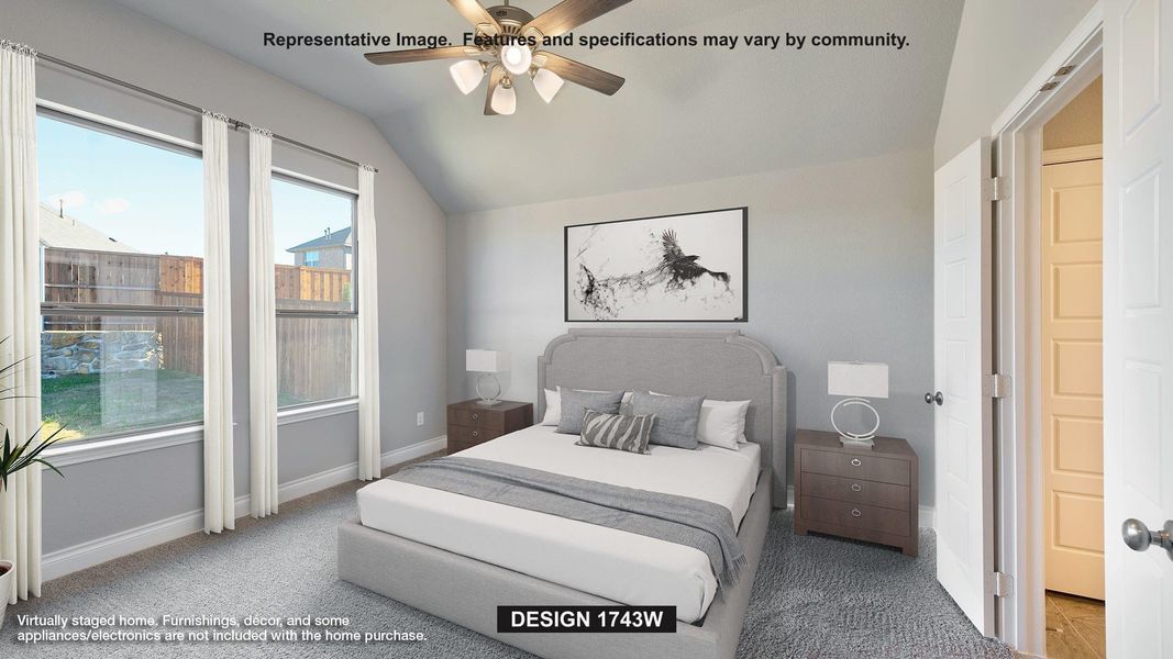 Furnished interior view inside a new home in Crosswinds, Kyle (Image 6).
