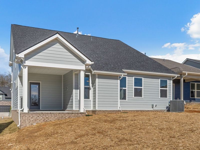 Exterior details and patio area of a home in Woods Crossing, Gallatin (Image 31).