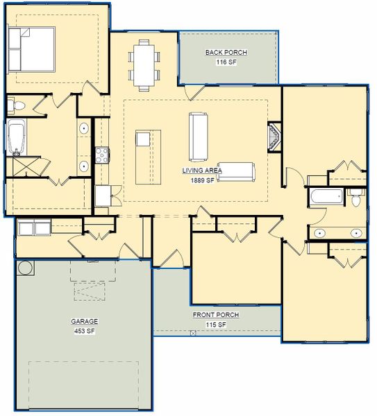View of floor plan / room layout