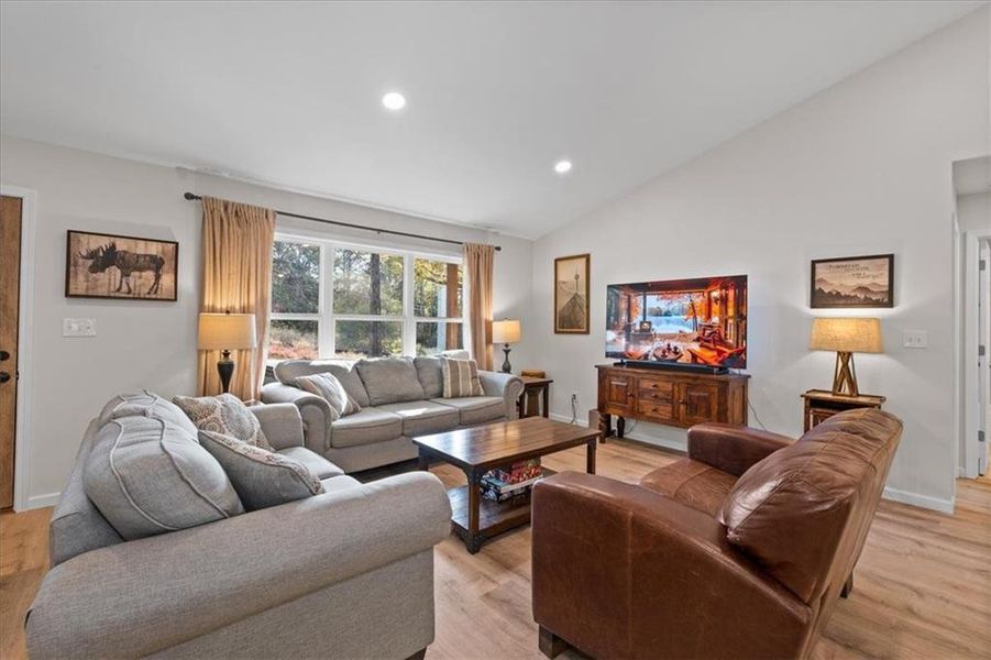 Furnished interior view inside a new home in , White (Image 21). Furnished interior view inside a new home in , White (Image 21).