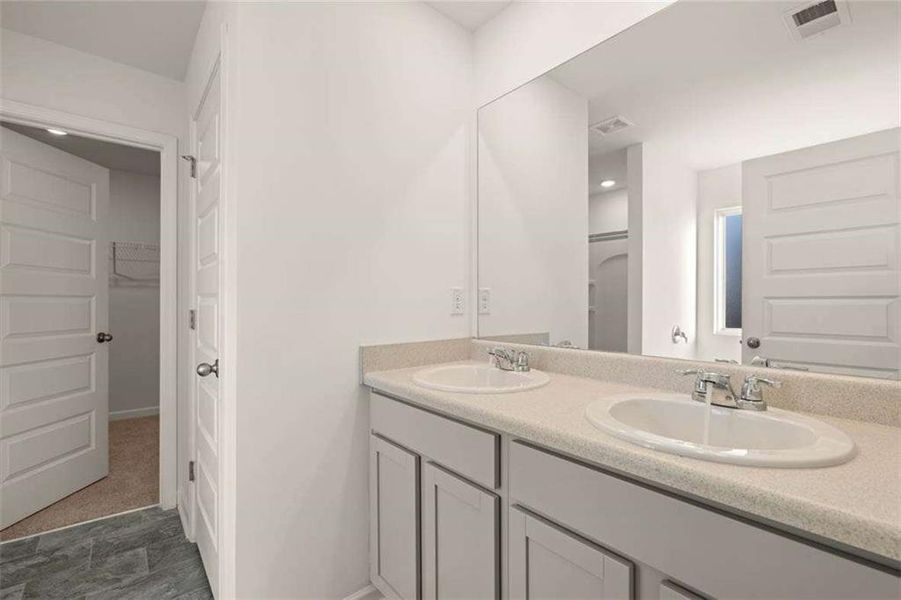 Furnished interior view inside a new home in Oakchase at Hampton, Hampton (Image 10).