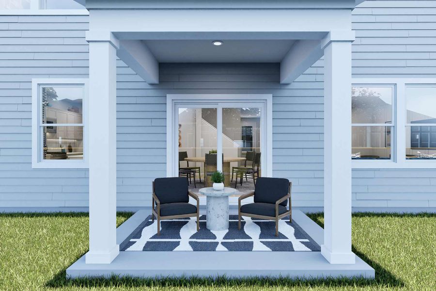 Representative exterior details of a home built from the The Berrybrook by David Weekley Homes in The Preserve at Laurelton – Canopy Collection, Green Cove Springs (Image 3). Representative exterior details of a home built from the The Berrybrook by David Weekley Homes in The Preserve at Laurelton – Canopy Collection, Green Cove Springs (Image 3).