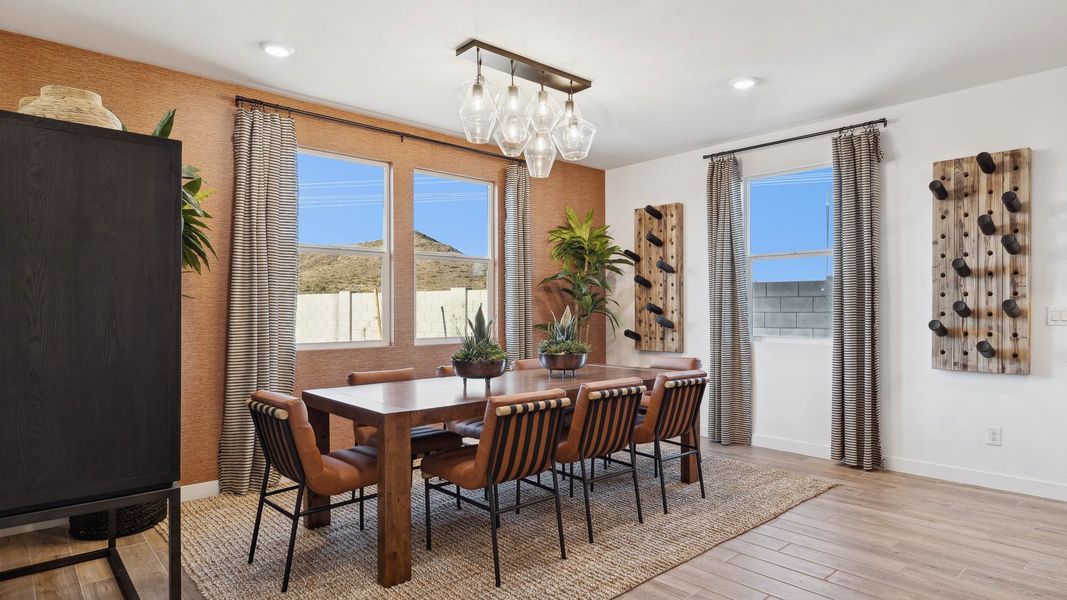 Furnished interior view inside a new home in The Ridge at Stone Butte, Phoenix (Image 18).