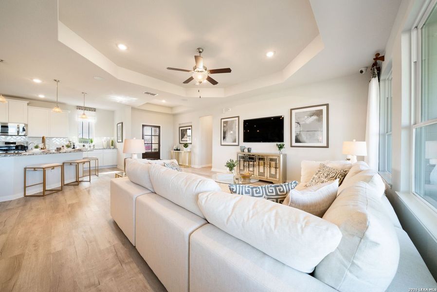 Furnished interior view inside a new home in Alamo Estates, San Antonio (Image 9).