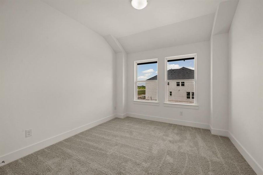 One of two nicely sized secondary bedrooms in our Julia plan.