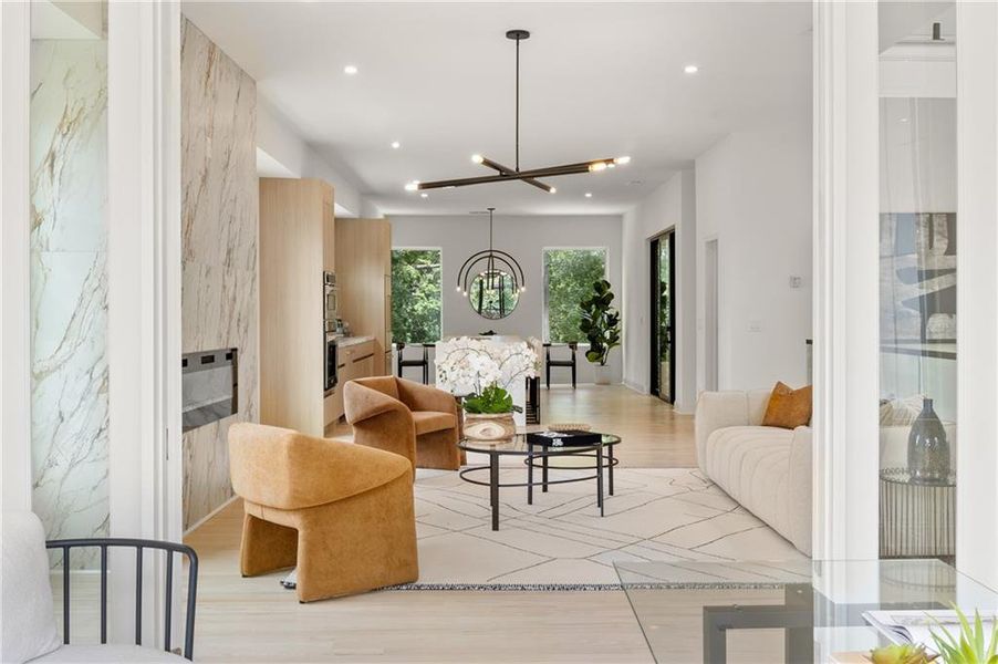 Furnished interior view inside a new home in , Atlanta (Image 59). Furnished interior view inside a new home in , Atlanta (Image 59).