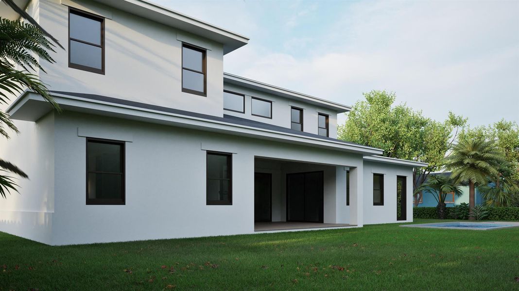 Furnished interior view inside a new home in , West Palm Beach (Image 8).