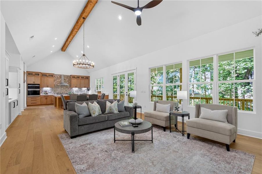 Furnished interior view inside a new home in , Cumming (Image 18).
