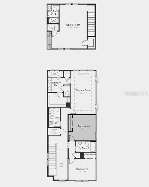 Structural options added: walk in shower at first floor bath, additional bedroom on second floor, game room with wet bar and half bath over garage.