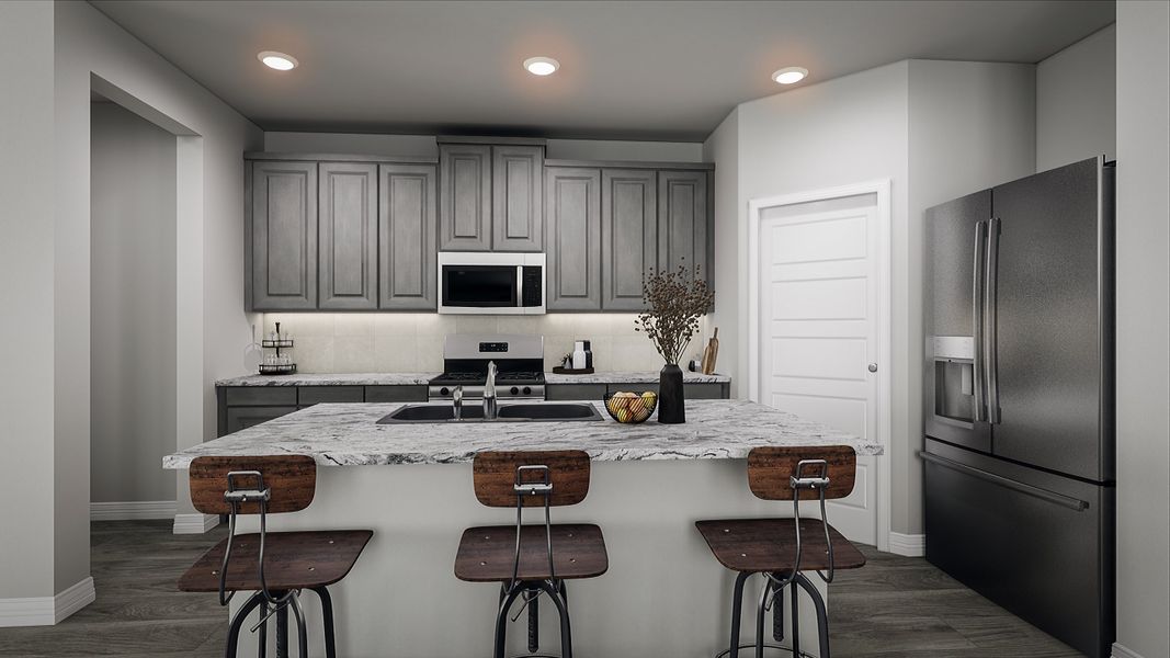 Furnished interior view inside a new home in Mason Woods, Cypress (Image 4).