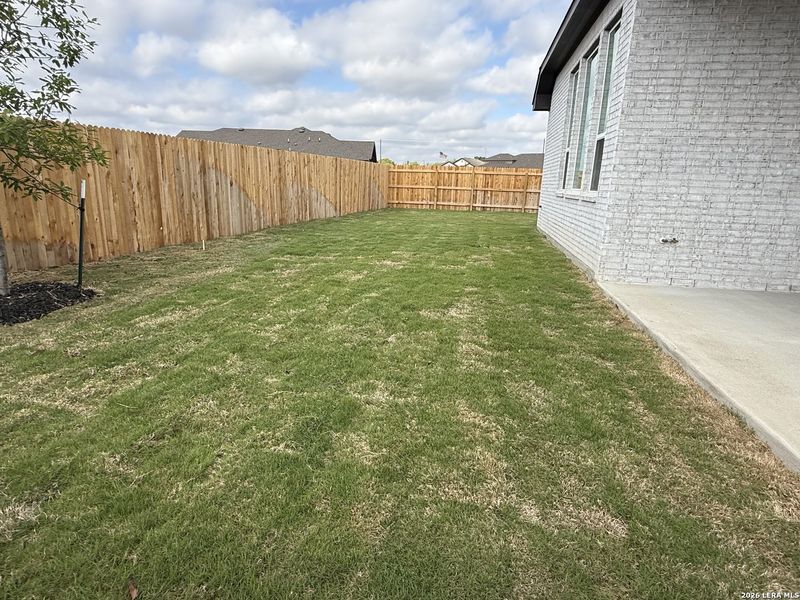 Exterior details and patio area of a home in Alsatian Oaks, Castroville (Image 3). Exterior details and patio area of a home in Alsatian Oaks, Castroville (Image 3).