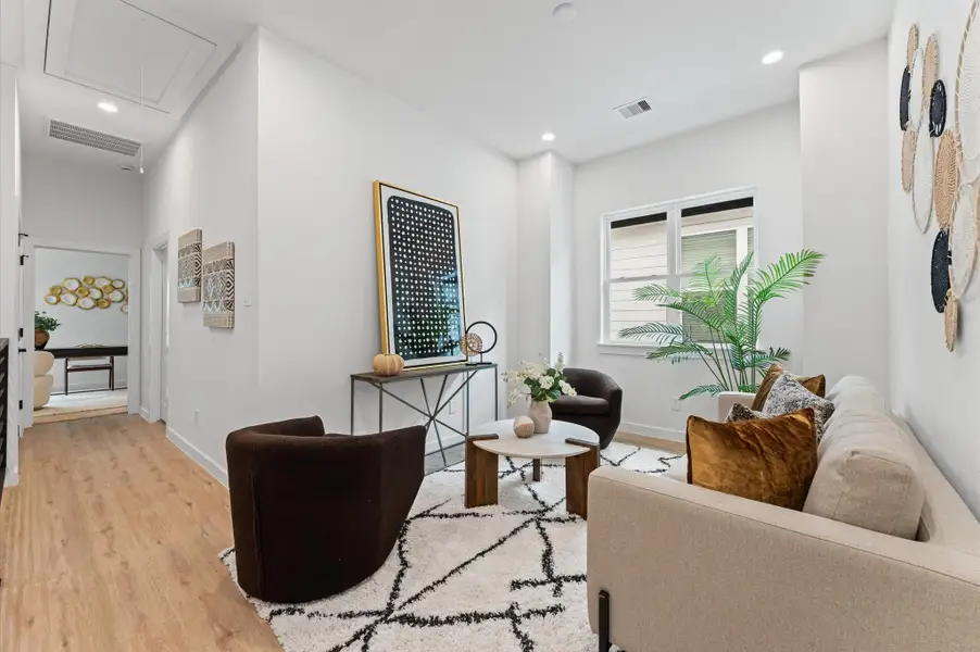 Flex space upstairs, perfect for an office or second living space. Flex space upstairs, perfect for an office or second living space.