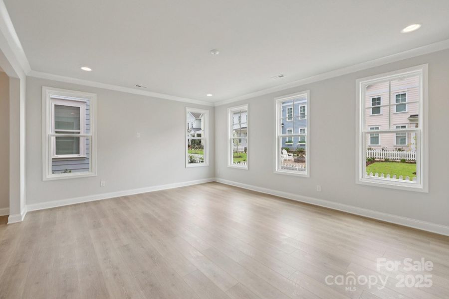 Spacious, unfurnished interior of a new home in Walk23, Huntersville (Image 13).