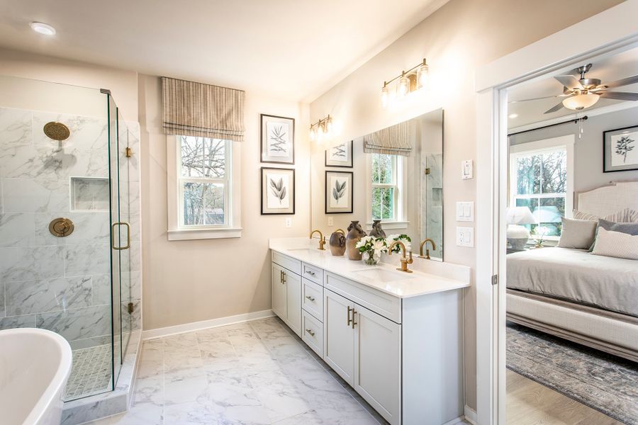 Representative furnished interior of a home built from the Brayton by Beazer Homes in The Groves at Myrtle: Myrtle Street, Roswell (Image 12).