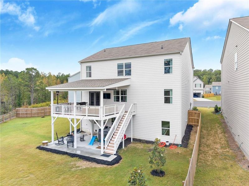 Exterior details and patio area of a home in , Dawsonville (Image 24).