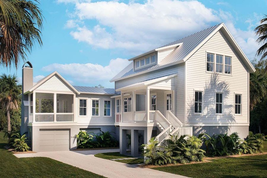 Front exterior of a new home in , Johns Island, SC, highlighting curb appeal (Image 1). Front exterior of a new home in , Johns Island, SC, highlighting curb appeal (Image 1).