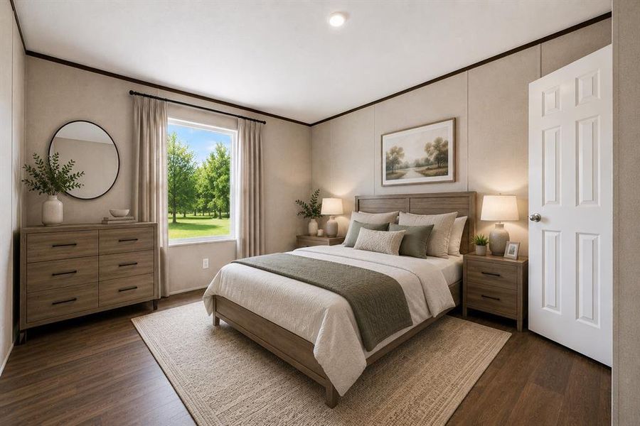 Furnished interior view inside a new home in , Springtown (Image 15).