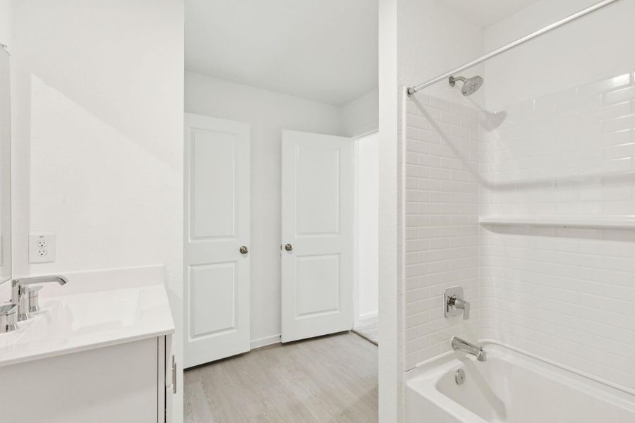 Furnished interior view inside a new home in Mavera, Conroe (Image 8).