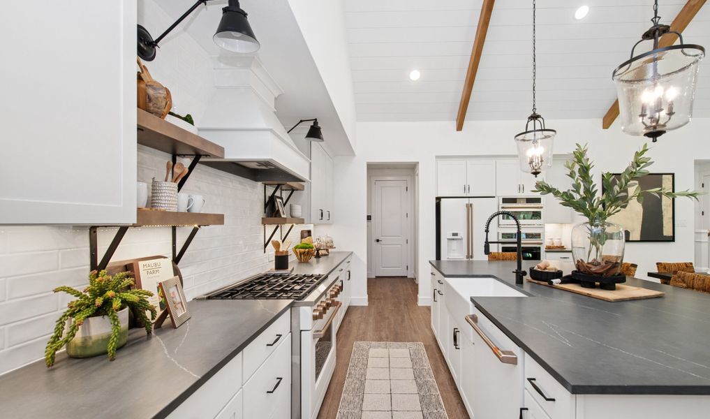 Kitchen with white apron-front sink Kitchen with white apron-front sink