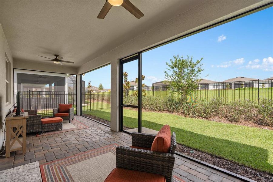 Exterior details and patio area of a home in Del Webb Minneola, Minneola (Image 21).