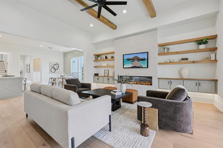 Furnished interior view inside a new home in , Dallas (Image 27).