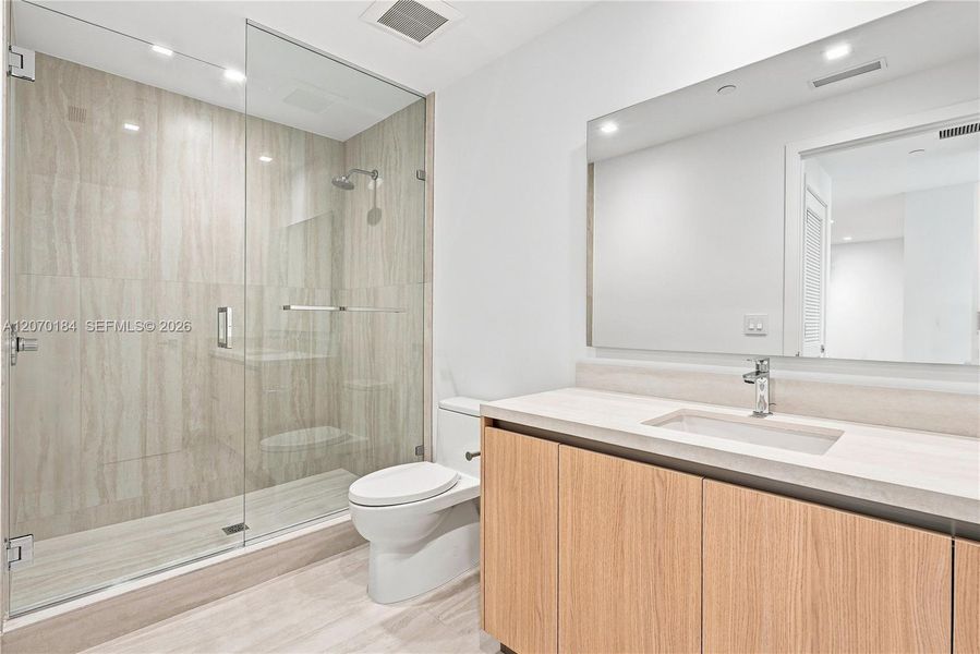 Furnished interior view inside a new home in , Miami (Image 9).