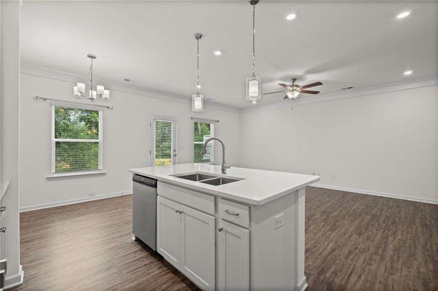 Furnished interior view inside a new home in , Powder Springs (Image 15).