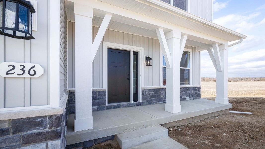 Representative exterior details of a home built from the The Kettering by Norfolk Homes in Preserve at Magnolia Park, Jackson (Image 3).