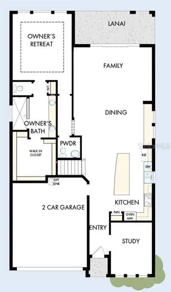 2D floor plan layout of this home in , Tampa, FL (Image 2). 2D floor plan layout of this home in , Tampa, FL (Image 2).